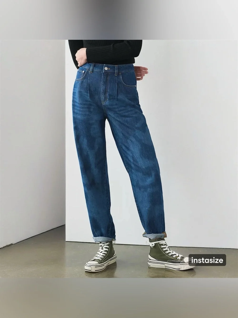 ANTHROPOLOGIE Pilcro The Breaker High Rise Pleated Barrel Leg Jeans Tapered 26